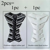 Resim Dream011 Gri Balık Kılçığı Motosiklet Yakıt Tankı Koruması 2 Parça Set 