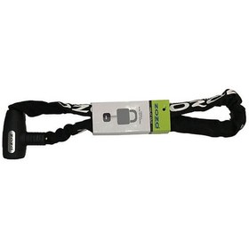 Resim Zozo Bisiklet Zincir Kilit Anahtarlı 1200 CM - 4 MM Kalınlık Siyah 