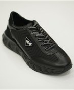 Resim MARCOMEN Siyah Hakiki Deri Bağcıklı Erkek Sneaker 