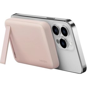 Resim Magpac Mini 10.000 Mah 20w Type-c 15w Kablosuz Şarj - Stant Özellikli Magsafe Powerbank - Pembe Koyu Gri 