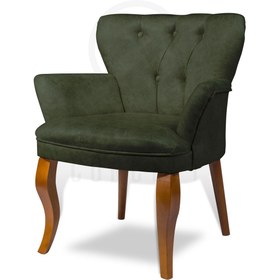 Resim Home Kollu Model Ahşap Ayaklı Tekli Berjer Bahçe Balkon Salon Çay Seti Koltuk Takımı 