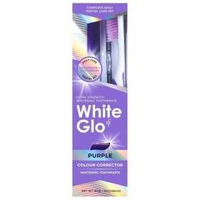 Resim White Glo Mor Renk Düzeltici Diş Macunu + Pro-Soft Diş Fırçası 106ml 