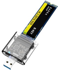 Resim Alfais 5229 M.2 Sata To Usb 3.0 Gen1 Ngff Ssd 5gbps Harddisk Kutu Çevirici Adaptör 