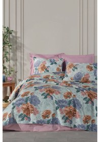 Resim Baskılı Pike Takımı Çift Kişilik Garden Yeşil Yeşil 