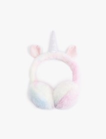 Resim Kız Çocuk Unicorn Detaylı Peluş Kulaklık 