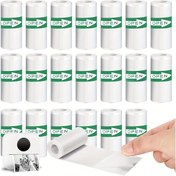 Resim 5-10-20 Rulo Mini Termal Baskı Kağıdı, Kendinden yapışkanlı Etiket Kağıdı, Fotoğraflar için Mini Kamera Yazdırma Etiketleri, Yapılacaklar Listeleri, Notlar, Siyah Metin Beyaz, 57mm, Mini Yazıcı ile Uyumlu 