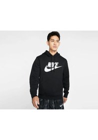 Resim Nike Club Hoodie Bv2973-010 Erkek Sweatshirt Siyah 
