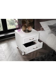 Resim Kartopu 2 Çekmeceli Country Komodin - Tamamı 1. Kalite Mdflam 