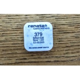 Resim RENATA 379 Sr 521 Saat Pili 1.55 Volt Son Kullanım Tarihi 2024 