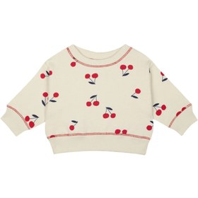 Resim Antebies Kiraz Sweatshirt - Krem / 9-12 Ay 