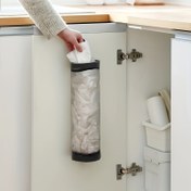 Resim Duvar Monteli İpli Plastik Torba Düzenleyici, Seçenek 3 Renkli, PET Ağ Dispenser ile Alışveriş Çantaları Saklama için, Yeniden Kullanılabilir Alışveriş Çantası Tutucu, Çok Fonksiyonlu Mutfak Depolama Aracı 