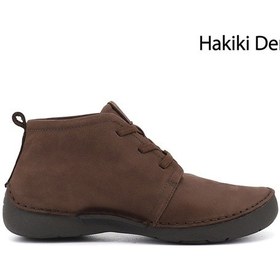 Resim Gönderir Gönderi R Kadın Açık Kahve Nubuk Bağcıklı Hakiki Deri Comfort Bot Dkzb02842661 Kahverengi 