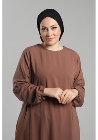 Resim Hürrem Bone Siyah Pratik Hazır Geçmeli Tesettür Bone Sandy Büzgülü Salaş 2119 01 Siyah 