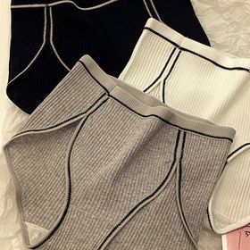 Resim 3 adet Kadın Orta Yükselişli Külot - Siyah, Beyaz ve Gri Renklerde Nefes Alabilen, Dikişsiz, Rahat Ribbed Bel Bandı, Yumuşak ve Tahriş Etmeyen, Günlük Giyim İçin Rahat İç Çamaşırı | Dikişsiz İç Çamaşırı | Yumuşak Kumaş 