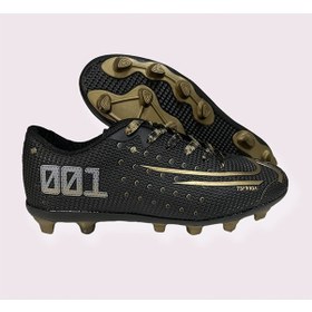 Resim Erkek Futbol Krampon Siyah Altın Spor Ayakkabısı Altın - Siyah 