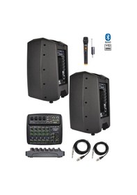 Resim Maxword Maxi-12A-MİXER Set 2 Adet 12 İNÇ Aktif Hoparlör Mikser ve 