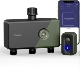 Resim 3 Çıkışlı WiFi Sulama Zamanlayıcısı, Alexa Uyumlu, 18 Programlı, 60 m Menzilli 