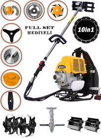 Resim Eisenn BCF550 Sırt Tipi 10in1 Benzinli Motorlu Çim Biçme Makinesi 