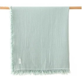 Resim Miniboni Müslin Bebek Battaniyesi 100x120 Cm Yeşil 