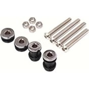 Resim Hightower Siyah Motorcycle Sissy Bar Arka Dayama Vidaları Donanım Kiti Sportster Xl 883 1200 