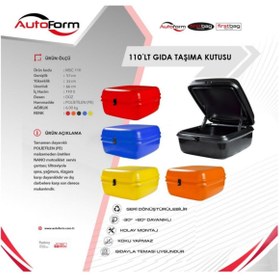 Resim merpar Motosiklet Servis Kurye Çantası Midi Box Mavi 110 Litre 