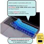 Resim Macbook Pro Klavye Koruyucu US(ABD) İngilizce Baskı A1706 1989 2159 A1707 1990 Uyumlu Ombre 