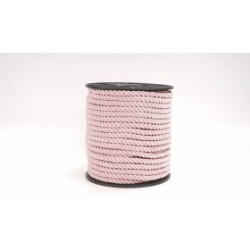 Resim Polyester Kordon İp 10mm 50metre- Pembe Gümüş sim 