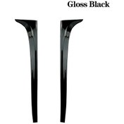 Resim Lasonstiges Karbon Fiber Araba Arka Cam Spoiler Yan Kanat Trim Çıkartmaları Volkswagen Vw Golf 7 Mk7 Gtd R 2014-2018 Otomatik Abs Siyah Parlak 