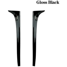 Resim Lasonstiges Karbon Fiber Araba Arka Cam Spoiler Yan Kanat Trim Çıkartmaları Volkswagen Vw Golf 7 Mk7 Gtd R 2014-2018 Otomatik Abs Siyah Parlak 