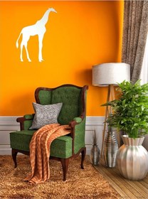 Resim Aynalı Duvar Süsü Sticker 2 Adet Zürafa Şekilli 20x14x0,6cm 