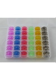 Resim Ev Tipi Aile Dikiş Makinesi Metal ve Plastik Masura Seti 36 Adet 