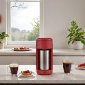 Resim Karaca Mono Personal Filtre Kahve Makinesi ve Inox Kişisel Termos Hediyeli Red 
