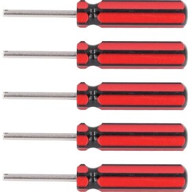 Resim Youmex 5 Adet Çelik Tek Başlı Valf Çekici, Otomobil Kamyon Motosiklet Bisiklet Lastik Tamir Aracı, Plastik Kollü Kullanıma Kolay 