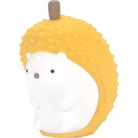 Resim Yaozixa Sevimli Durian Şekilli Çocuk Gece Lambası - Dokunmatik Kontrollü, Renk Geçişli, 30 Dakika Zamanlayıcılı 112 Karakter Sarı 