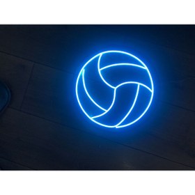 Resim Extremmotif Voleybol Topu Neon Led Neon Tabela 