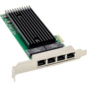 Resim Mayabilgisayar- 4 Port Pcıe Gigabit Ethernet Ağ Kartı 10/100/1000 Intel 82576Eb 