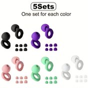 Resim 5 Set - Her Renk İçin Bir Set Uyku Kulak Tıkacı, Kulak Uçları XS S M L, Yüzme, İş, Konserler İçin Yeniden Kullanılabilir Kulak Tıkacı, Bir Çeşit Renk Mevcuttur 