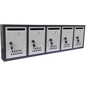 Resim veta metal Posta Kutusu 5'li-Antrasit-Gri 