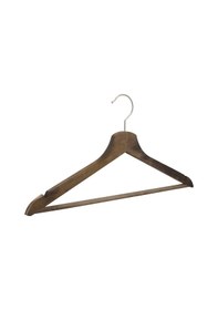 Resim Nyn Ahşap Barlı Elbise Askısı Ceviz Renk 38 Adet 