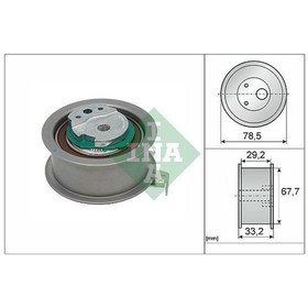 Resim Ina 531092710 - Eksantrik Germe Makarası Volvo S60 13 15 S80-s90 