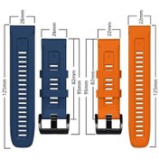 Resim Sones Garmin Epix Pro 51mm Spor Saf Renkli Silikon Saat Kordonu 