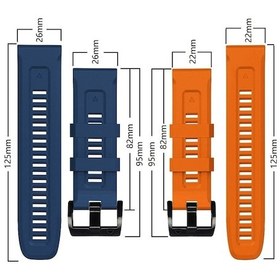 Resim Sones Garmin Epix Pro 51mm Spor Saf Renkli Silikon Saat Kordonu 