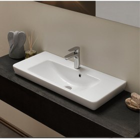 Resim TURKUAZ Porto 85 Cm Seramik Lavabo 