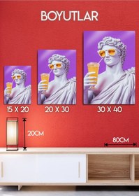 Resim Mitolojik Yunan Tanrısı Limonata - Sanatsal Metal Tablo 