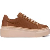 Resim Tamer Tanca Kadın Hakiki Deri Taba Sneakers & Spor Ayakkabı 1116 5022-09 Bn Ayk Sk25-26 Taba Fltr Taba 