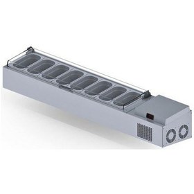 Resim Iceinox Set Üstü Saladbar Pleksi Kapak Gn 1/4-150: 8 Adet 