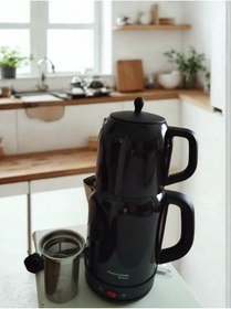 Resim BY AKKAYA Awox Fresco Çelik Çaycı Ve Kettıl olarak kullanmak için de artı kapak 