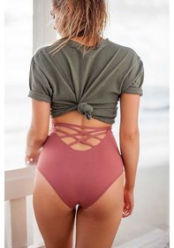 Resim Angelsin Gül Kurusu Yüksek Bel Bikini Alt (402450004) 