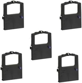 Resim Okı Print Şerit Oki Ml 520 + 521 Muadil Şerit 4 + 1 5 Adet Kartuş Nokta Vuruşlu Ekonomik Yazıcı Şeridi 