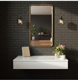 Resim Makyaj Masası Dresuar Çekmeceli Duvara Montajlı Mdf Dolap Beyaz 